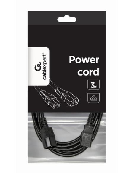 Gembird PC-189-VDE-3M cable de transmisión Negro C14 acoplador