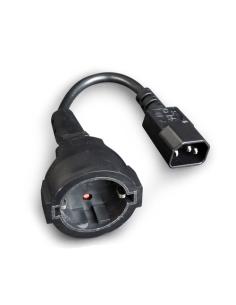 Gembird PC-SFC14M-01 cable de transmisión Negro 0,15 m C14 acoplador 2