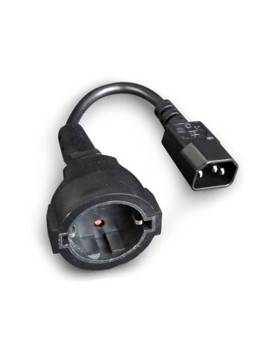 Gembird PC-SFC14M-01 cable de transmisión Negro 0,15 m C14 acoplador