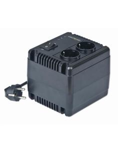 REGULADOR Y ESTABILIZADOR AUTOMATICO DE VOLTAJE ENERGENIE / 2 SALIDAS / AC 140-270V / NEGRO / EG-AVR-1001