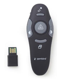 Gembird WP-L-11 apuntador inalámbricos RF Negro