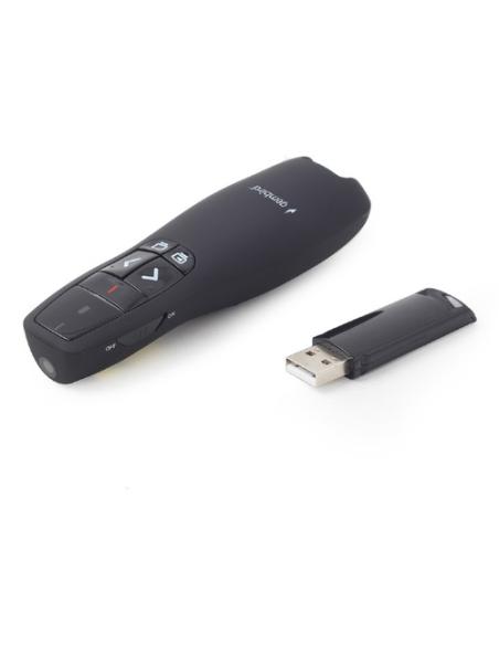 Gembird WP-L-12 apuntador inalámbricos RF Negro