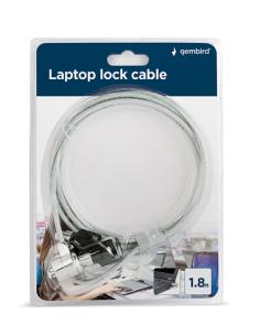 Gembird LK-K-01 cable antirrobo Plata 1,8 m