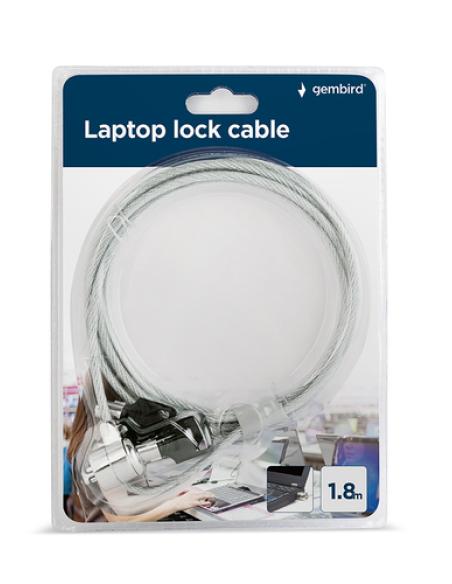 Gembird LK-K-01 cable antirrobo Plata 1,8 m