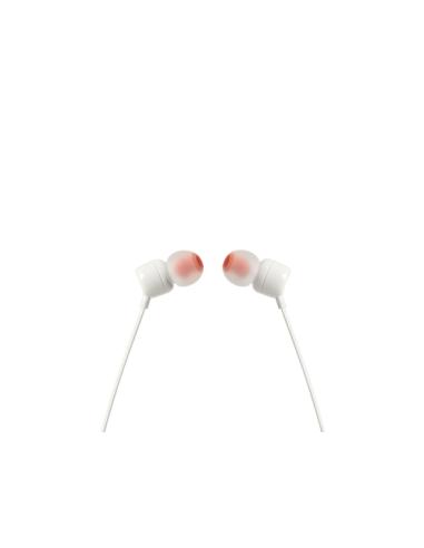 JBL Tune 110 Auriculares Alámbrico Dentro de oído Llamadas/Música Blanco