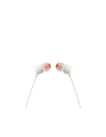 JBL Tune 110 Auriculares Alámbrico Dentro de oído Llamadas/Música Blanco
