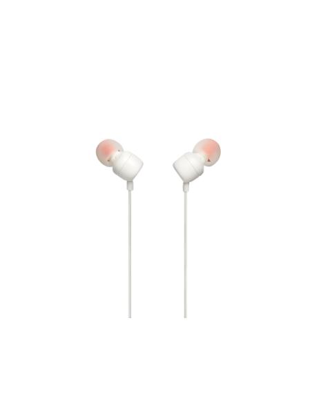 JBL Tune 110 Auriculares Alámbrico Dentro de oído Llamadas/Música Blanco
