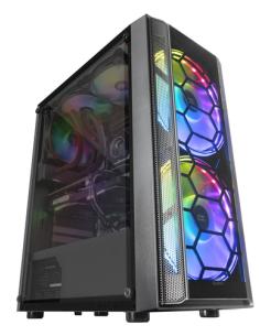 Mars Gaming MC500 Caja PC ATX 2 Ventiladores XXL FRGB Ventana y Rejillas Negro 2
