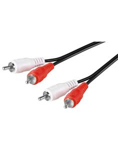 Goobay 50031 cable de audio 10 m 2 x RCA Negro