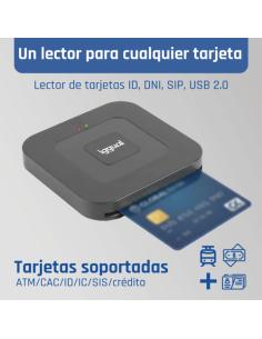 iggual Lector DNI SIP tarjetas ID USB-A / tipo C