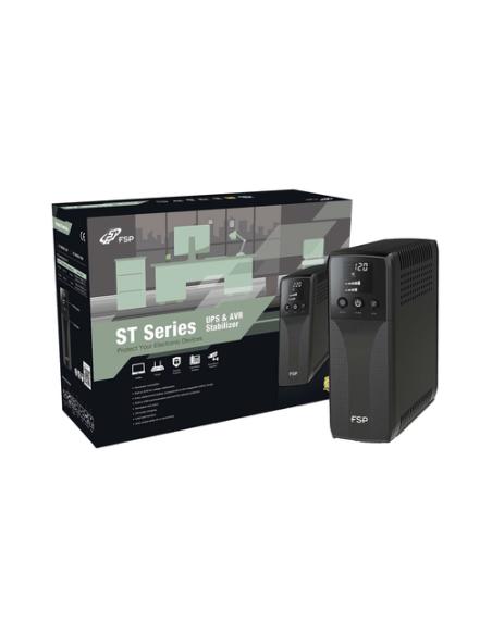 FSP ST 850 sistema de alimentación ininterrumpida (UPS) Línea interactiva 0,85 kVA 510 W 4 salidas AC