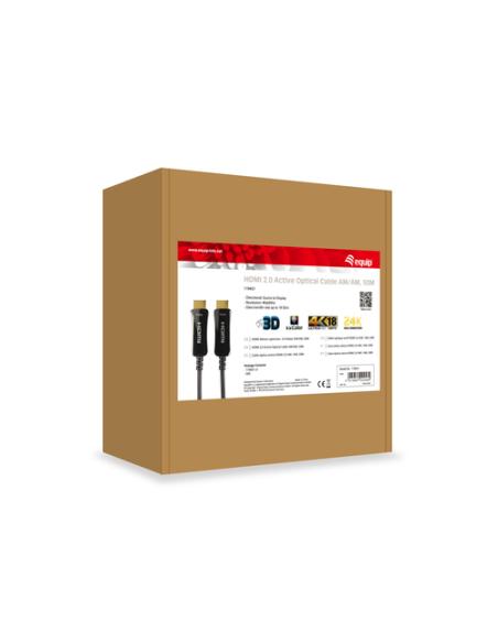 Equip 119431 Cable óptico activo HDMI 2.0, 50 m, 4K/60 Hz