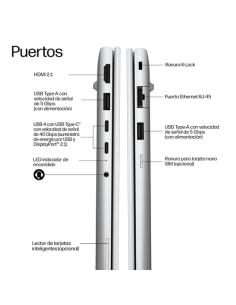 HP EliteBook 6 G2q 14 inch Notebook Next Gen AI PC Copilot+ PC Portátil 35,6 cm (14") WUXGA 16 GB LPDDR5x-SDRAM 512 GB SSD Wi-Fi