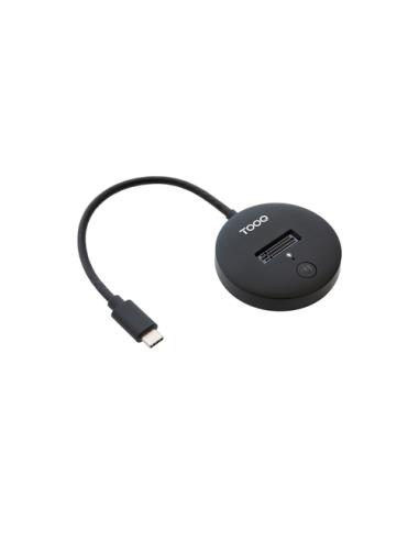 TooQ Docking Station USB-C 3.2 Gen 2x1 para SSD M.2 NVMe PICe, Negra