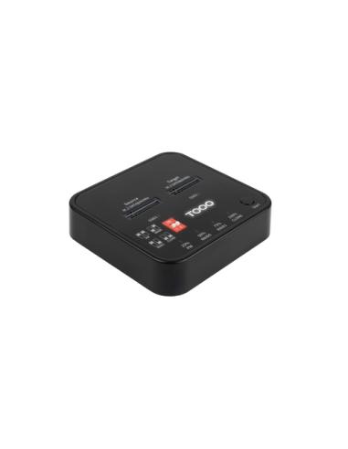 TooQ Docking Station USB-C 3.2 Gen 2 Dual Bay para SSD M.2 NGFF/NVMe Clonador, Negro