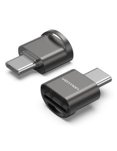 Vention CLMH0 lector de tarjeta USB 2.0 Type-C Gris