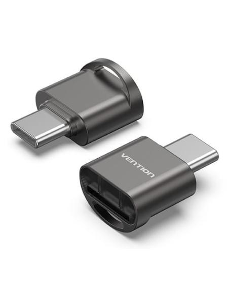 Vention CLMH0 lector de tarjeta USB 2.0 Type-C Gris