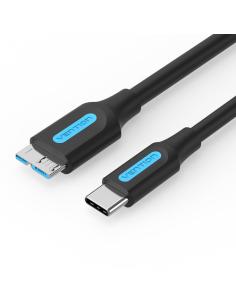 Vention CQABD cable USB USB 3.2 Gen 1 (3.1 Gen 1) 0,5 m USB C Micro-USB B 5 Gbit/s Negro