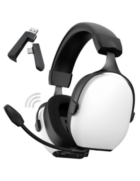 Spirit of Gamer XPERT H1400 Auriculares Inalámbrico Diadema Juego USB Tipo C Bluetooth Blanco, Negro