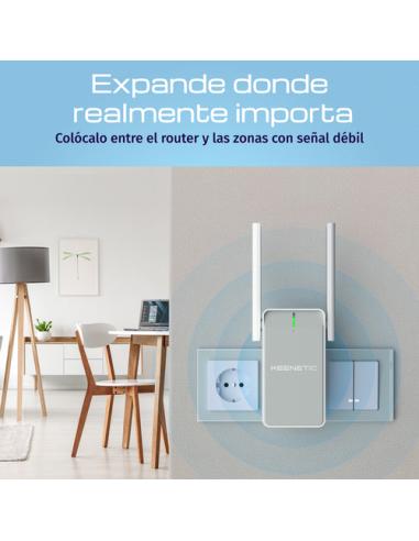 Keenetic Buddy 6 (KN-3411) Amplificador de cobertura Wi-Fi 6 Mesh AX3000 con puerto Gigabit Ethernet