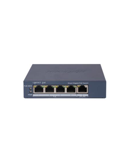Hikvision DS-3E1505P-EI switch Gestionado Gigabit Ethernet (10/100/1000) Energía sobre Ethernet (PoE) Gris