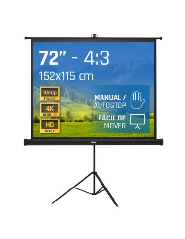 iggual Pantalla 72" 152x115 cm con trípode+bolsa