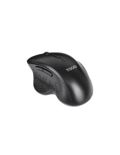 TooQ Ratón Inalámbrico Ergonómico 1600 DPI, 6 botones, Negro