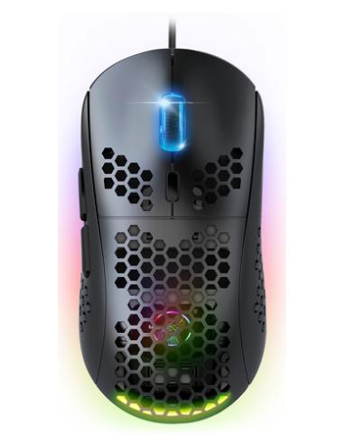 Spirit of Gamer PRO-M4 DARK ratón Juego Mano derecha USB tipo A Óptico 12800 DPI