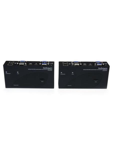 StarTech.com Extensor de Consola KVM por Cat 5 Ethernet (200m) con USB y Vídeo VGA Doble