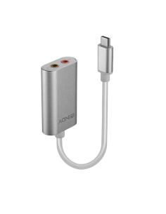 Lindy 42711 cable de teléfono móvil Blanco USB C 3,5mm