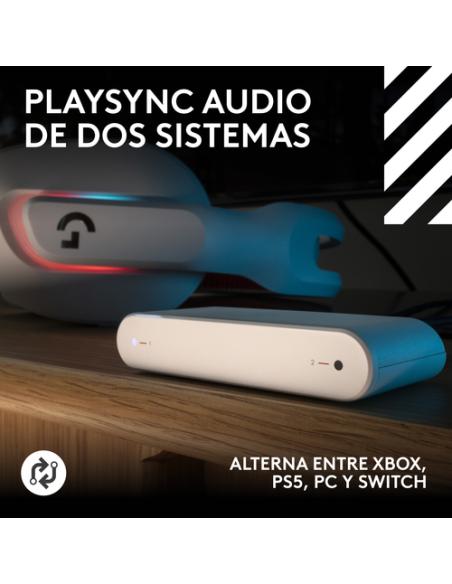 Logitech G Auriculares inalámbricos Astro A20 X LIGHTSPEED para gaming para PS5, Xbox, Switch y PC con PLAYSYNC AUDIO de dos sis