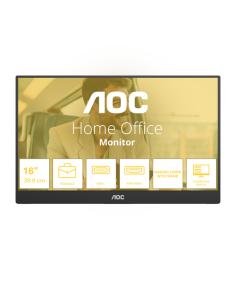 AOC 16T20E2 monitor o TV portátil Monitor portátil Negro 39,6 cm (15.6") LED 1920 x 1080 Pixeles