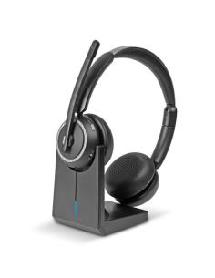 Lindy L118 Auriculares Inalámbrico Diadema Oficina/Centro de llamadas USB Tipo C Bluetooth Base de carga Negro