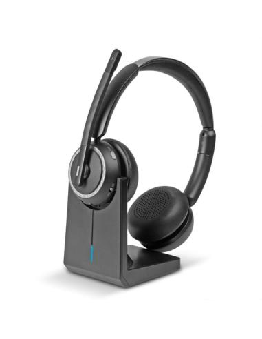 Lindy L118 Auriculares Inalámbrico Diadema Oficina/Centro de llamadas USB Tipo C Bluetooth Base de carga Negro