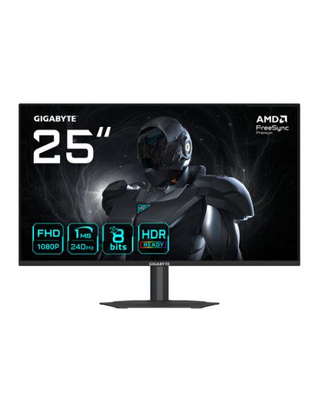 GIGABYTE G25F2A Monitor Gaming 25" FHD - 1920 x 1080, 240Hz, 1ms, 300 cd/m², Display HDR 10, HDMI 2.0, DisplayPort 1.4