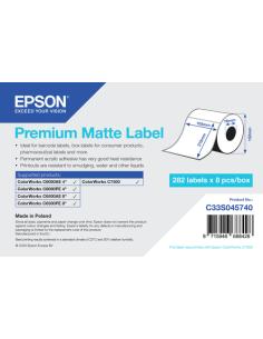 Epson Premium Matte Label - Die-Cut Roll: 105mm x 210mm, 282 labels