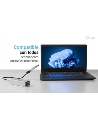 i-tec USB-C/USB-A Metal HUB 3 (2x USB-C, 1x USB-A) Port + 2.5GLAN