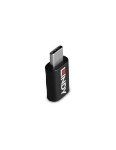 Lindy 71265 cambiador de género para cable USB Type C Negro