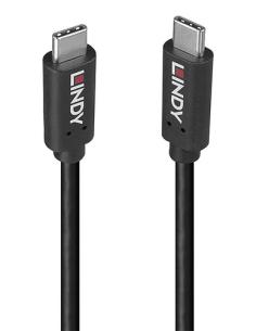 Lindy 36975 cable USB USB 3.2 Gen 2x2 0,5 m USB C 20 Gbit/s 100 W Negro