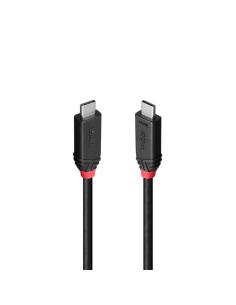 Lindy 37000 cable USB USB4 Gen 3x2 0,5 m USB C 40 Gbit/s 240 W Negro