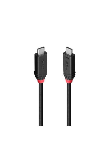 Lindy 37000 cable USB USB4 Gen 3x2 0,5 m USB C 40 Gbit/s 240 W Negro
