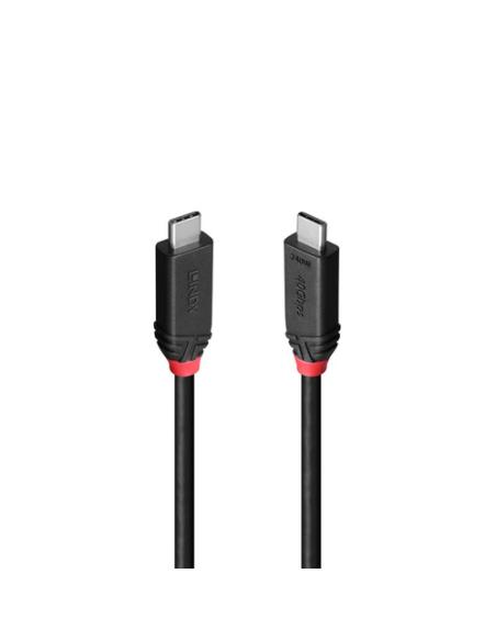 Lindy 37000 cable USB USB4 Gen 3x2 0,5 m USB C 40 Gbit/s 240 W Negro