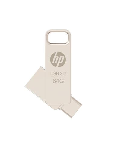 PNY HP x206C unidad flash USB 64 GB USB Type-A / USB Type-C 3.2 Gen 1 (3.1 Gen 1) Plata