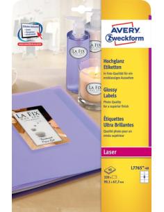 Avery Etiquetas Glossy para Impresora Láser Color 2
