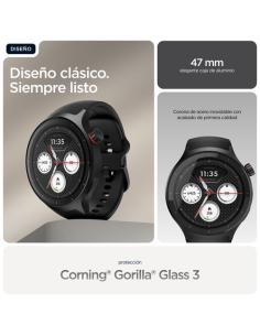 Motorola Moto Watch 3,63 cm (1.43") OLED 47 mm Digital Pantalla táctil Negro GPS (satélite)