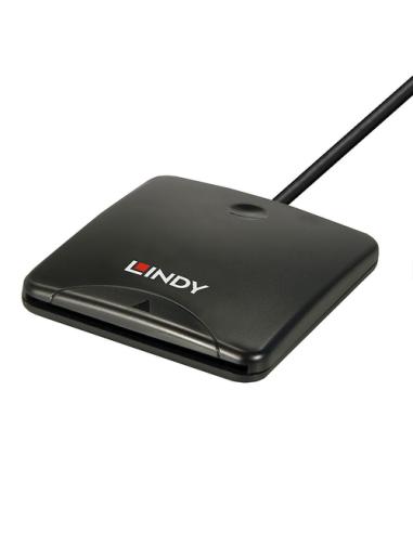 Lindy 43407 lector de tarjeta magnética USB Negro