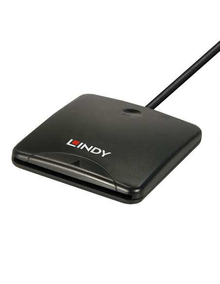 Lindy 43407 lector de tarjeta magnética USB Negro