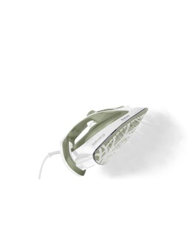 Tefal Easygliss Eco FV5781 Plancha vapor-seco Suela de Durilium Airglide 2800 W Blanco, Verde