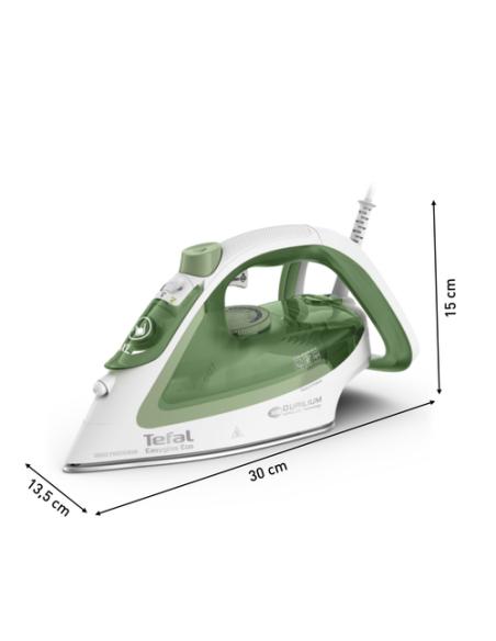 Tefal Easygliss Eco FV5781 Plancha vapor-seco Suela de Durilium Airglide 2800 W Blanco, Verde