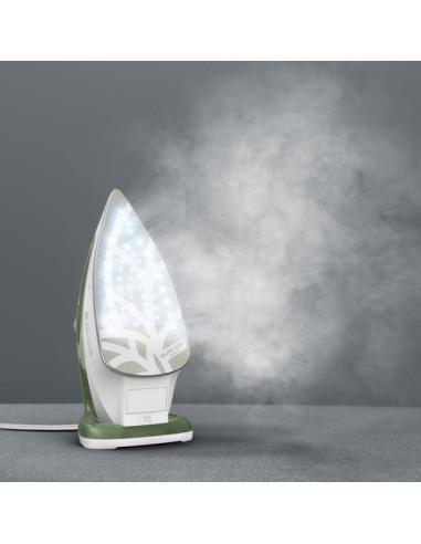 Tefal Easygliss Eco FV5781 Plancha vapor-seco Suela de Durilium Airglide 2800 W Blanco, Verde